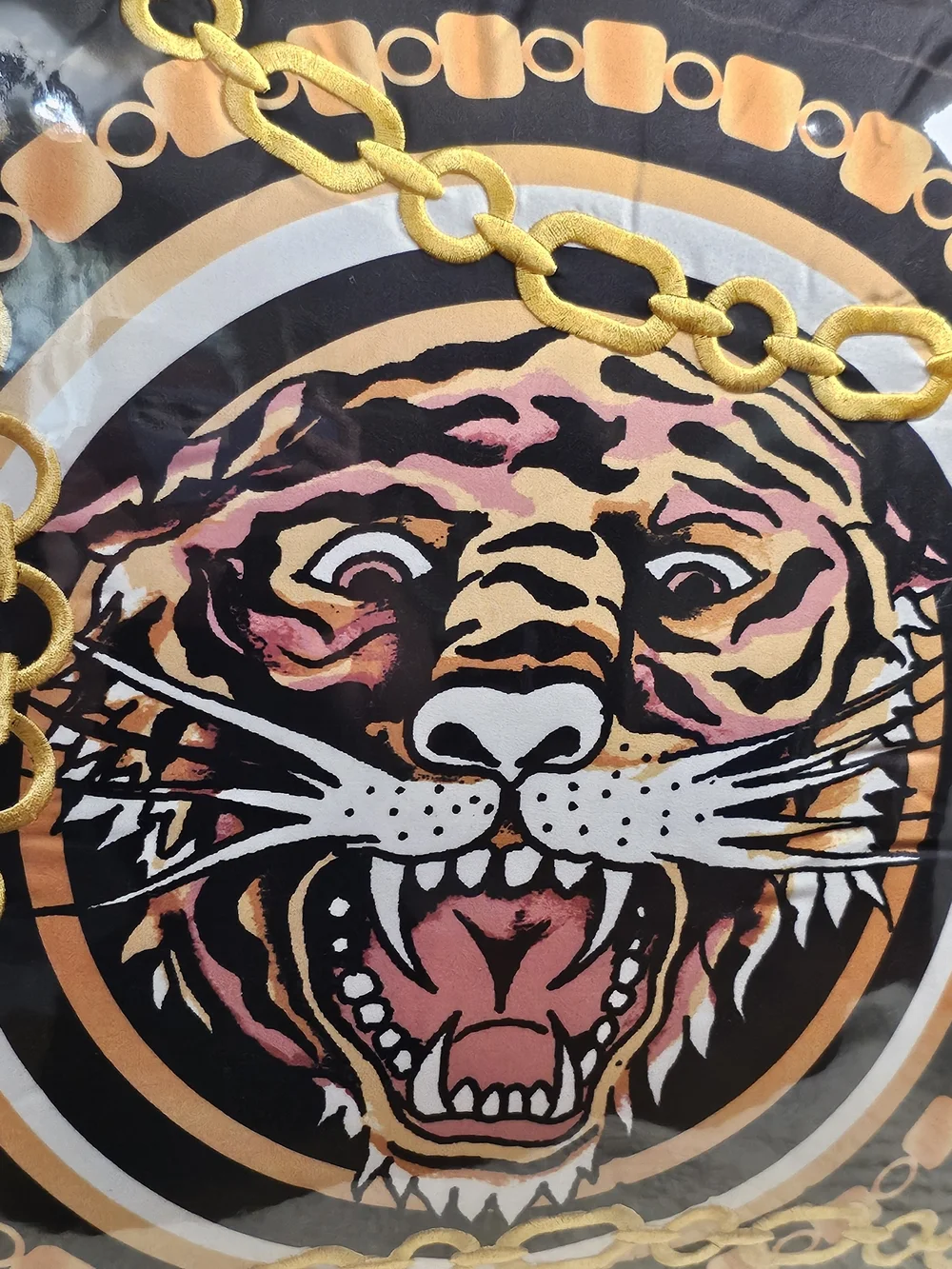 Ed Hardy 4 Piece Full Queen Comforter Set Viral Bedding Tigar Chain